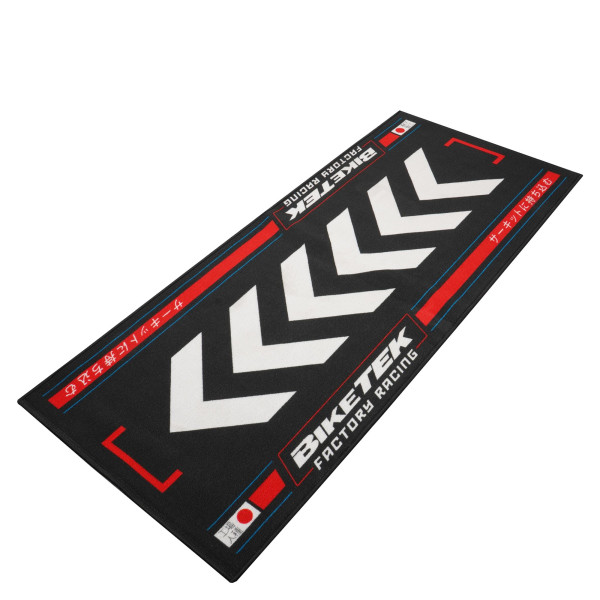 biketek Biketek 'series 7' garage mat - 'rising sun - red' (190x80cm)